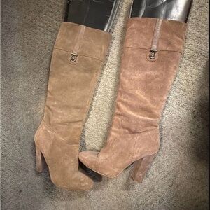 EUC Light Brown Suede Knee-High Boots